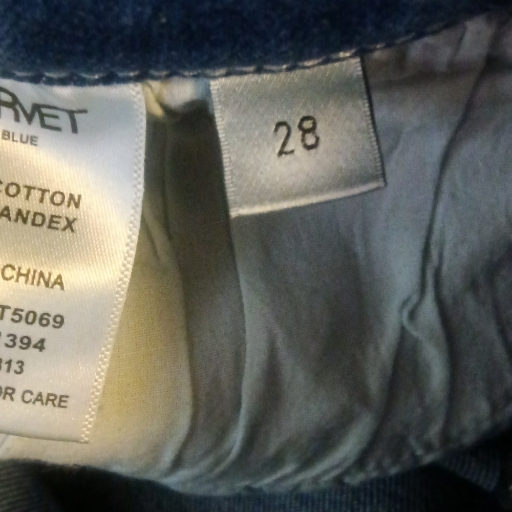Vervet Blue Jeans High Rise Button Fly Skinny Size 28 - Picture 14 of 16